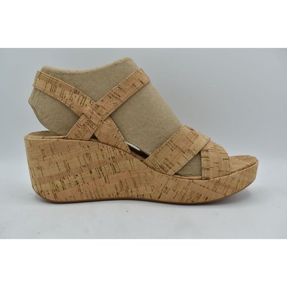 Korks Womens Size 11 Denica II Natural Cork Wedge Sandals Shoes - Picture 6 of 13